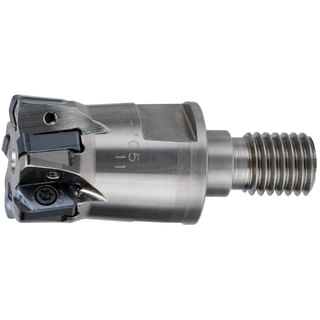 High feed end mills double side inserts with long Cylindrical screw-on shank TUNGALOY DOFEEDMINI