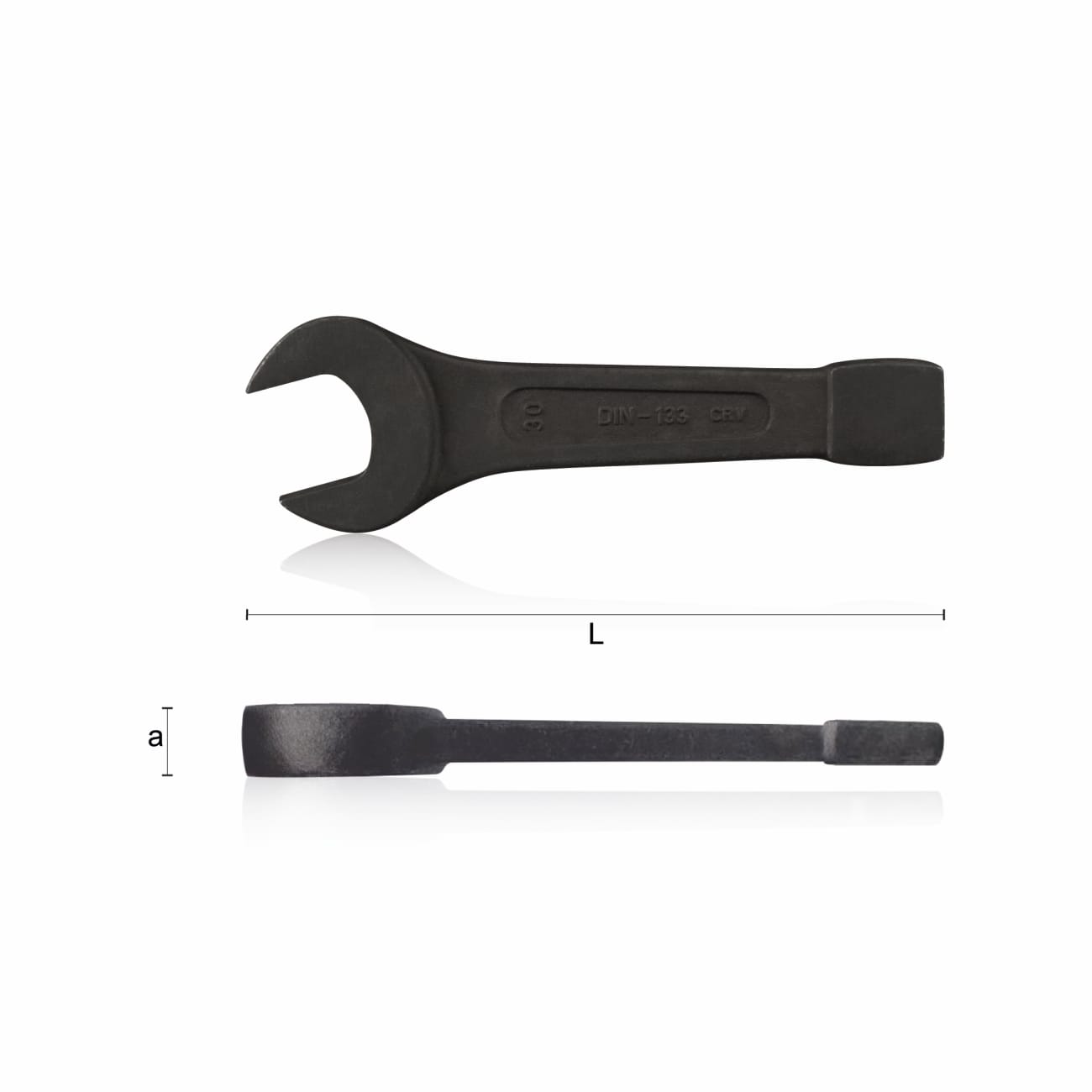 Set 12 Chiavi A Forchetta Sottili - 1,5mm Spessore - Per Spazi Stretti - Acciaio Cromato - 4-23mm