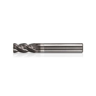 Solid carbide end mill 4 - 12 mm 4 flute helical cutter with radiused edge STANDARD N KERFOLG