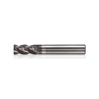 Solid carbide end mill 4 - 12 mm 4 flute helical cutter with radiused edge STANDARD N KERFOLG