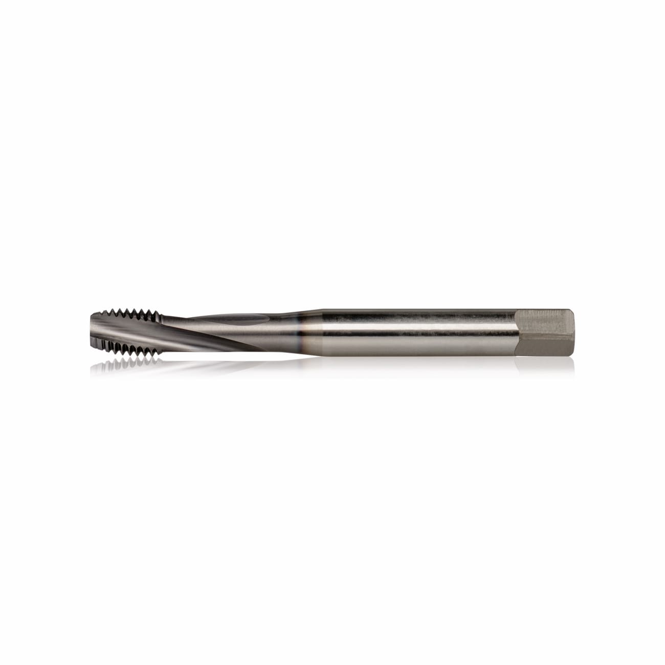 High-performance high-speed steel tap made from powder metallurgy, with a 15° helical cutting edge, right-hand thread C 2/3 M3 – M20, blind hole, DIN 13 – M TiCN POWER KERFOLG
