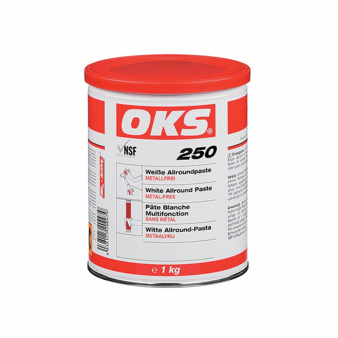 Pasta antigrippante per il settore alimentare 250 OKS