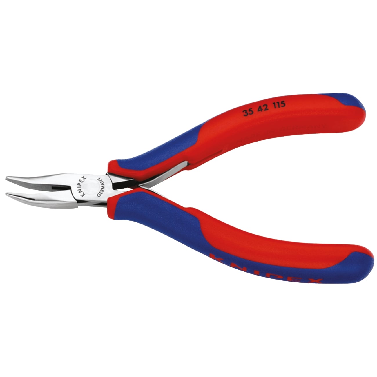 Alicates para mecánica de boca semicircular acodada KNIPEX 35 42 115