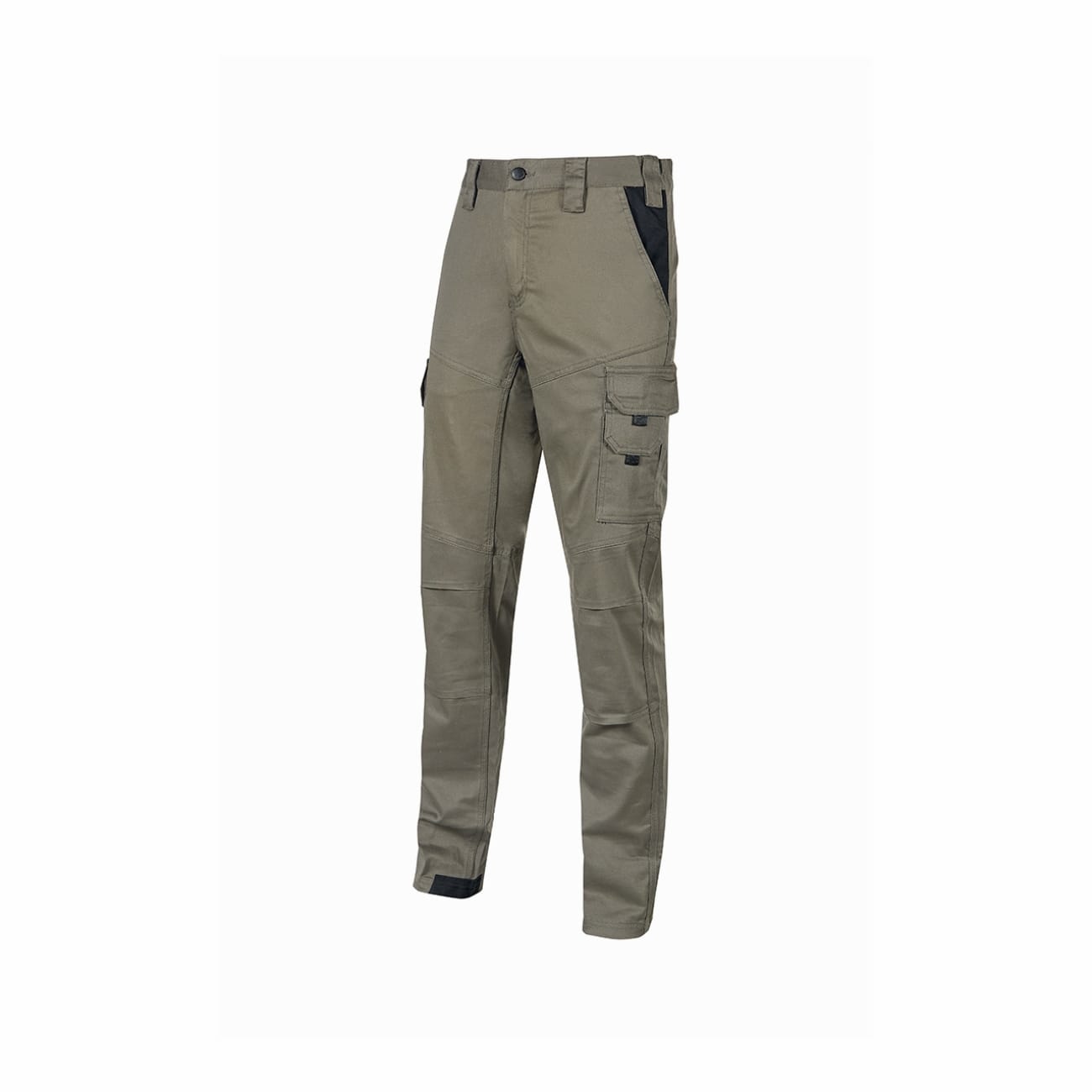 Slim-fit work trousers in stretch cotton GUAPO U-POWER