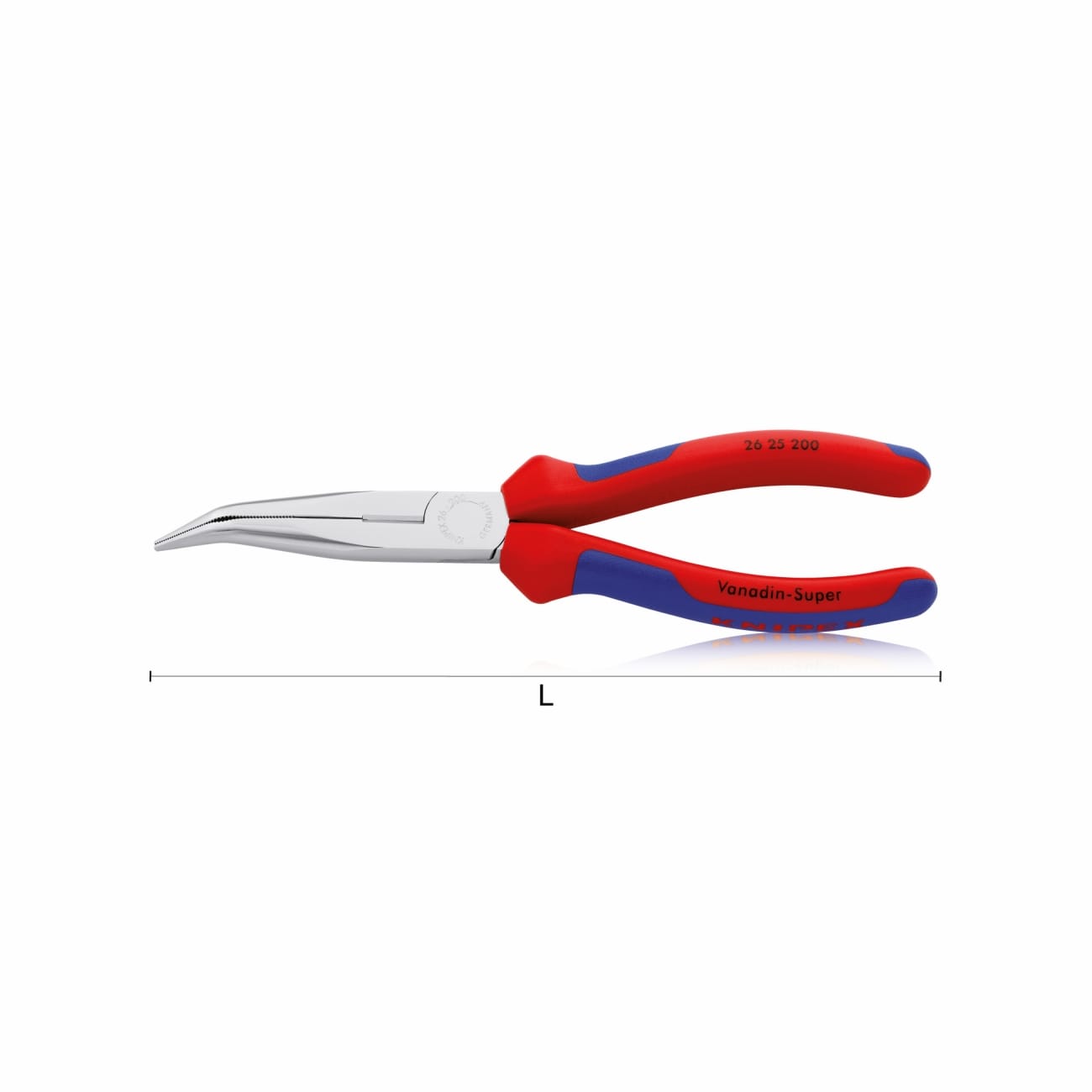 Half round long bent nose pliers 40° KNIPEX 25 25 200