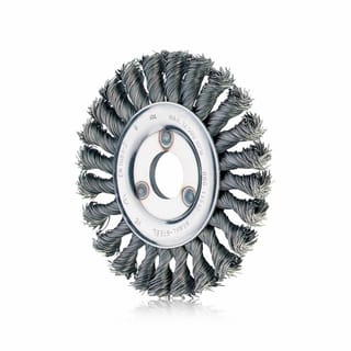 Spazzole abrasive a disco con foro e filo ritorto PFERD