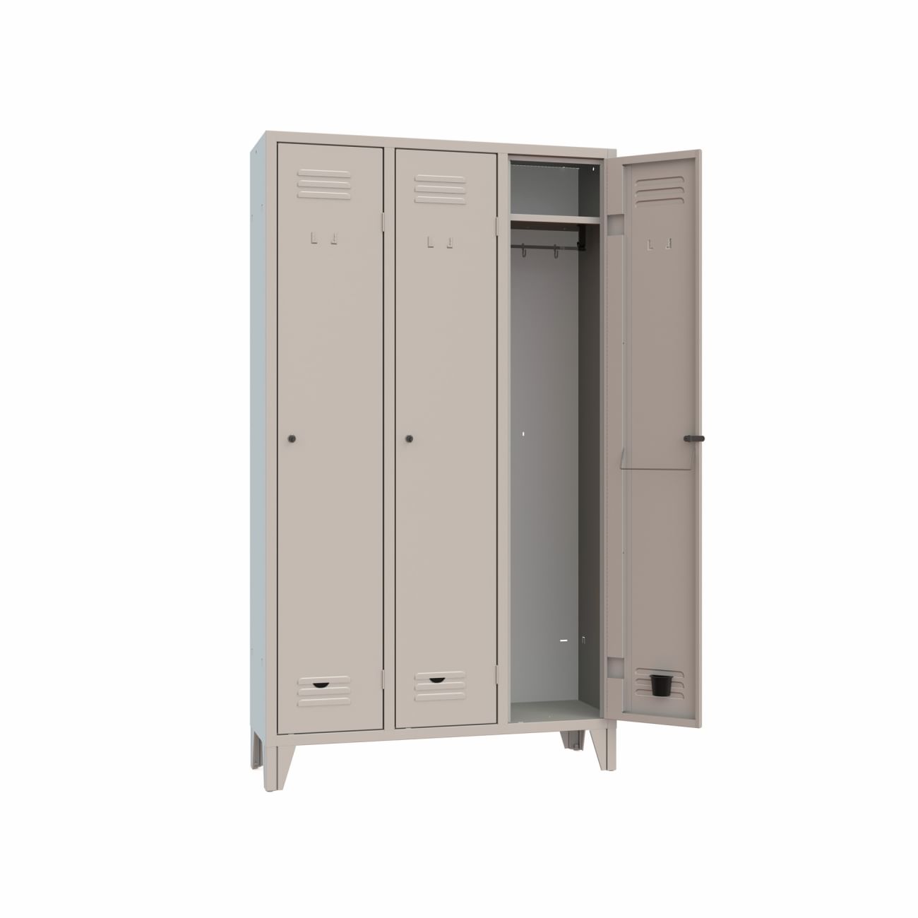 Traditional clothes lockers