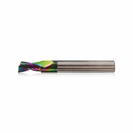Fresa de metal duro 4 - 12 mm 1 filo de corte hélice 25° desprendimiento 20° filo cortante POTENCIA KERFOLG