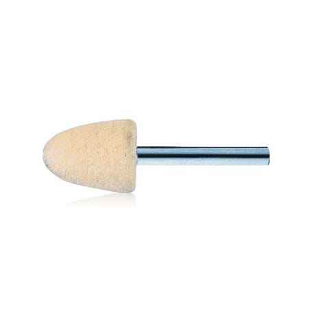 Shank mounted felt bobs for polishing with shank PFERD FK KEL