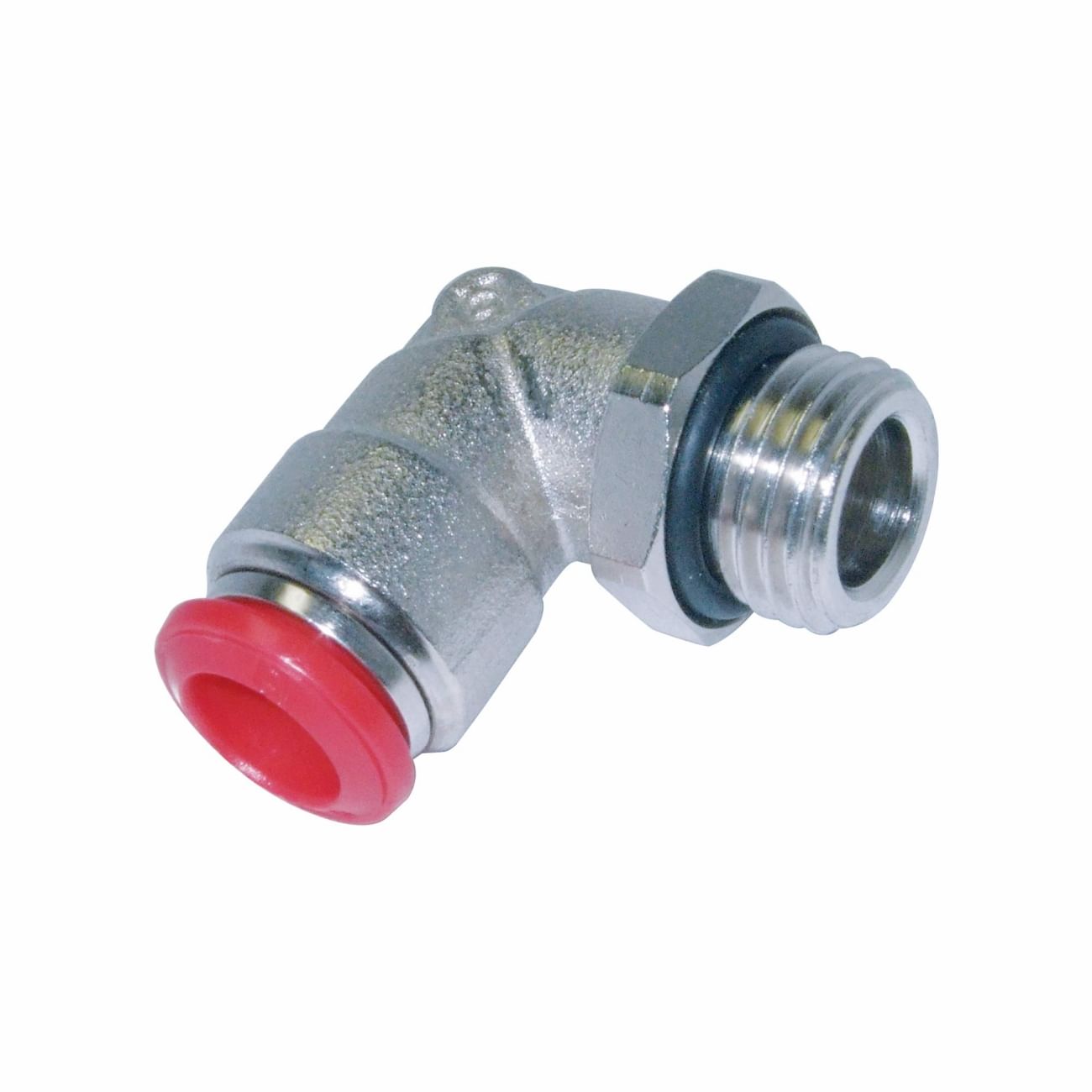 Raccordi automatici a L orientabili in ottone nichelato AIGNEP 50116