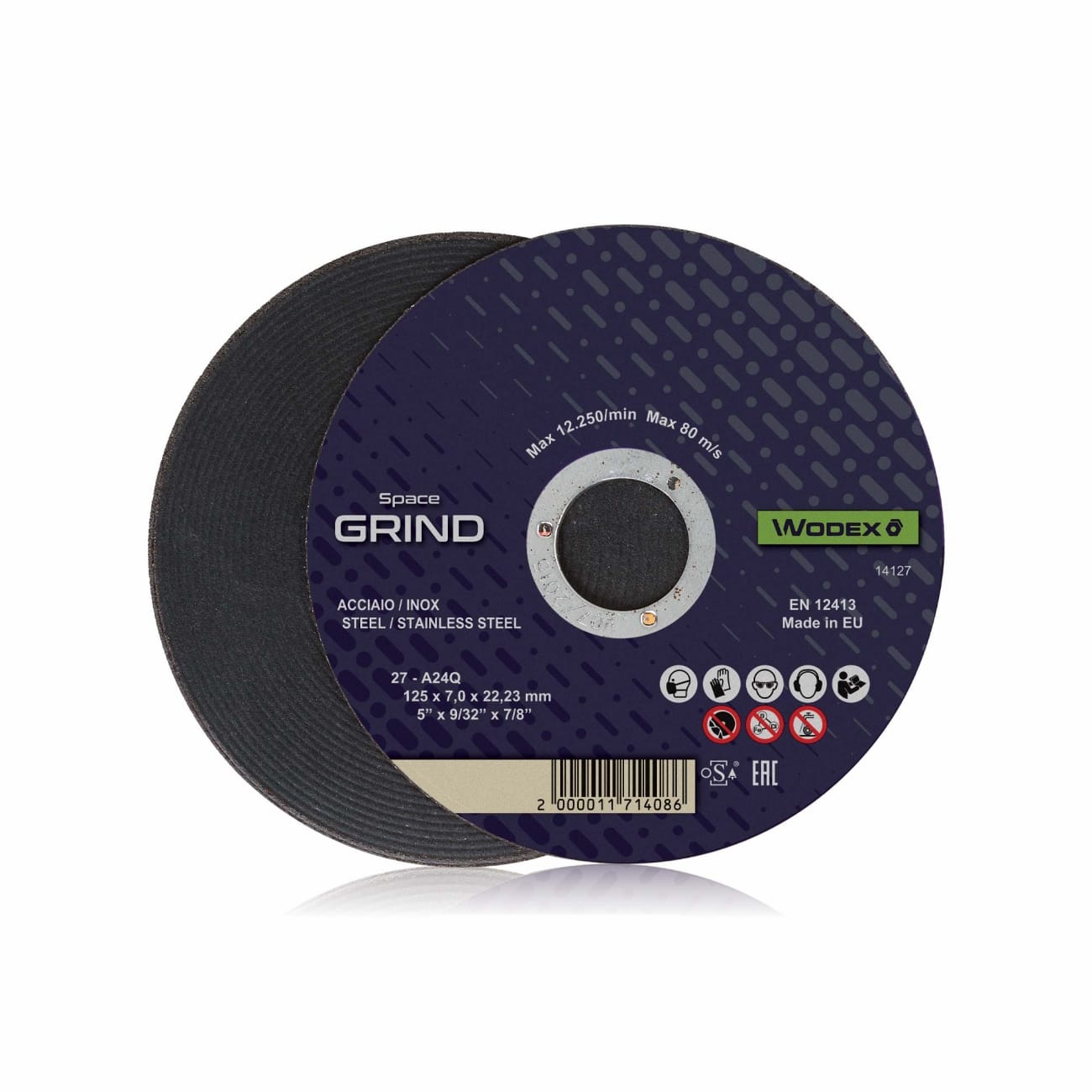Muelas para desbarbado cóncavas WODEX SPACE GRIND