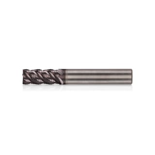 Solid carbide end mill 3–20 mm, 3 cutting edges, 45° helix, 4° rake angle, chamfered edge, STANDARD N KERFOLG