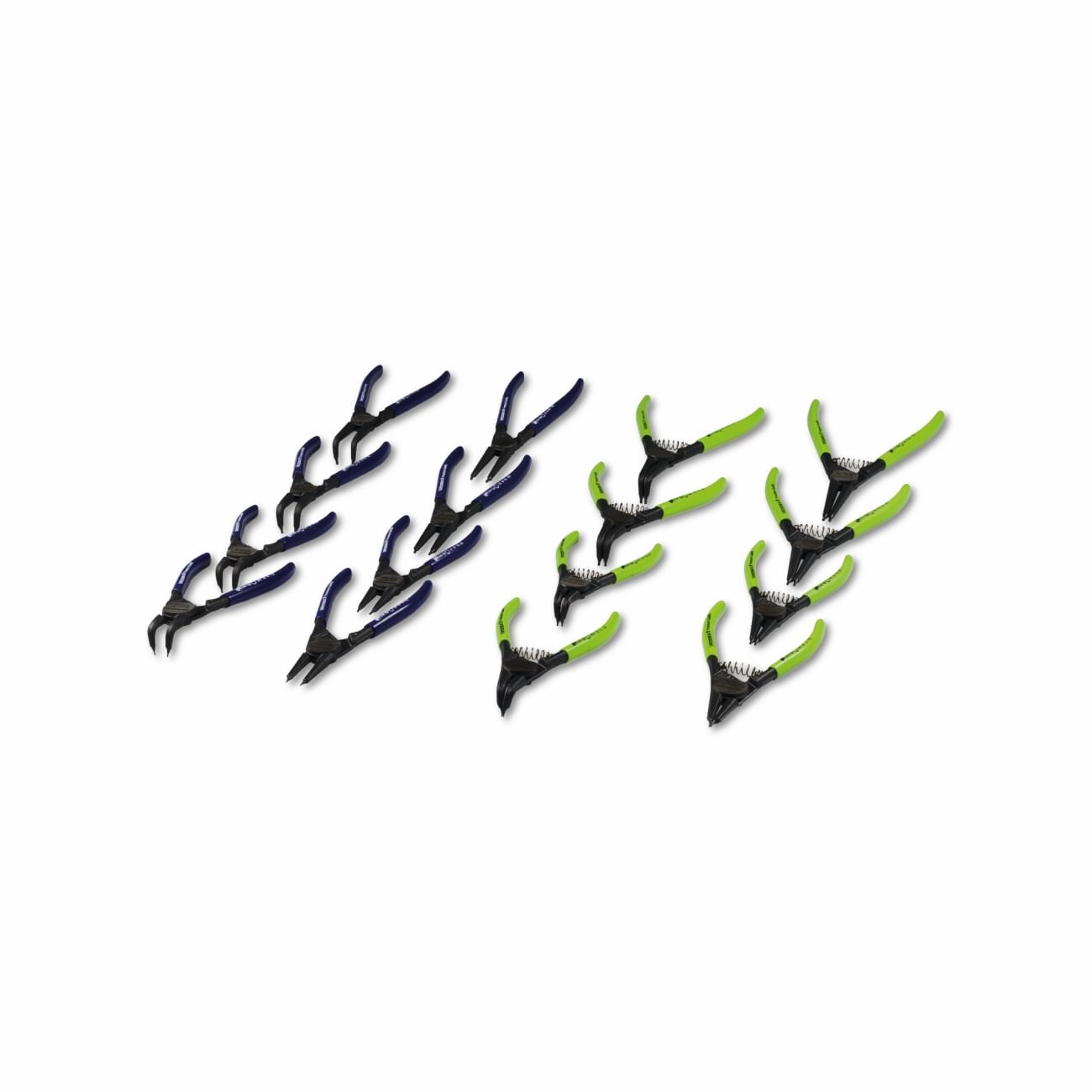 Kit di pinze integrali per anelli elastici interni ed esterni WODEX