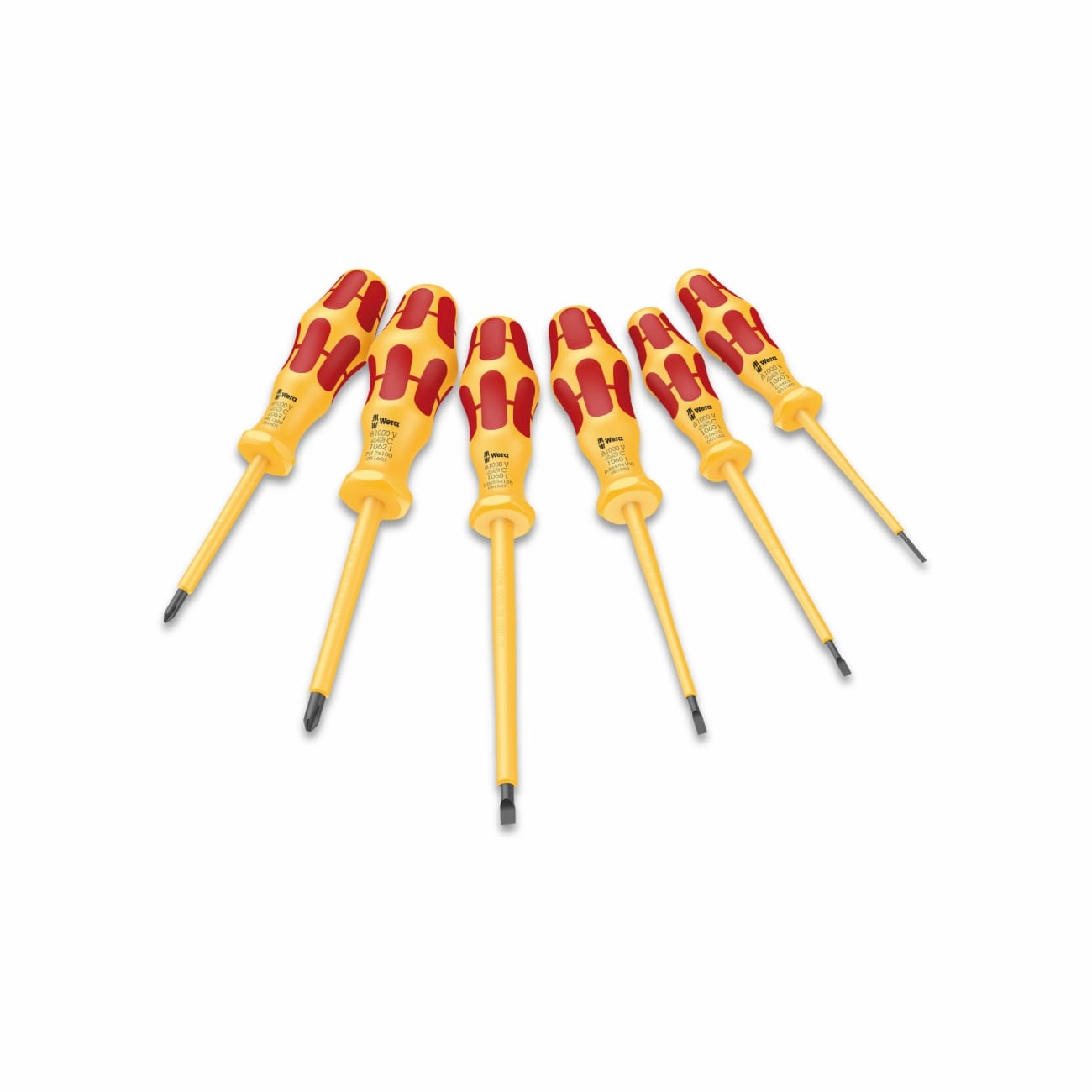 Juego de destornilladores VDE con aislamiento de 1000 volt 1060 i/1062 i/6 WERA