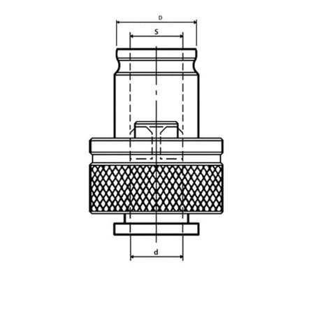 Casquillo para roscado con embrague 19 DIN Standard SCM