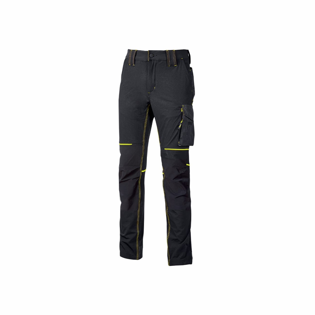 Slim fit trousers in water-repellent, breathable stretch fabric WORLD U-POWER