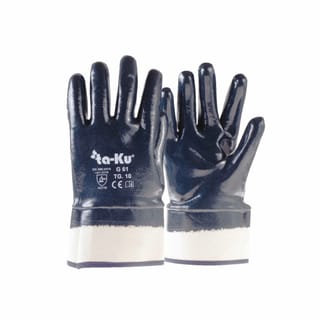 Gloves in cotton knit coated in NBR TA-KU G61