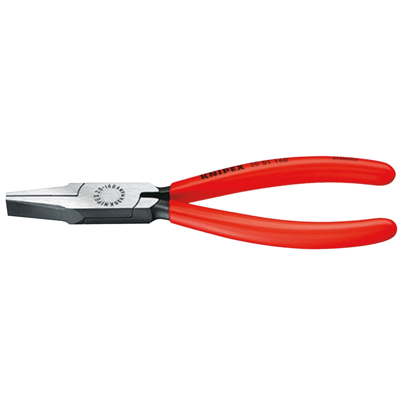 Alicates para mecánica de boca plana y recta KNIPEX 20 01 140/160