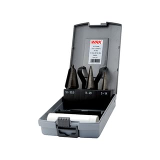 Conical drill bit set for sheet metal WRK