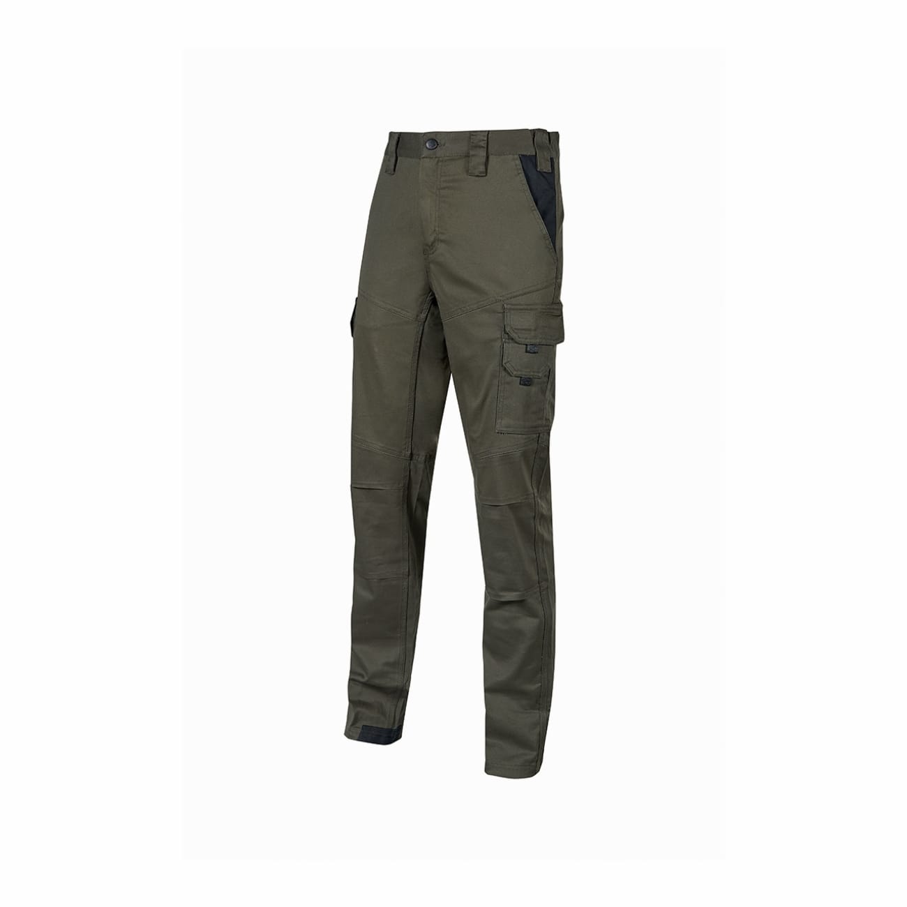 Slim-fit work trousers in stretch cotton GUAPO U-POWER