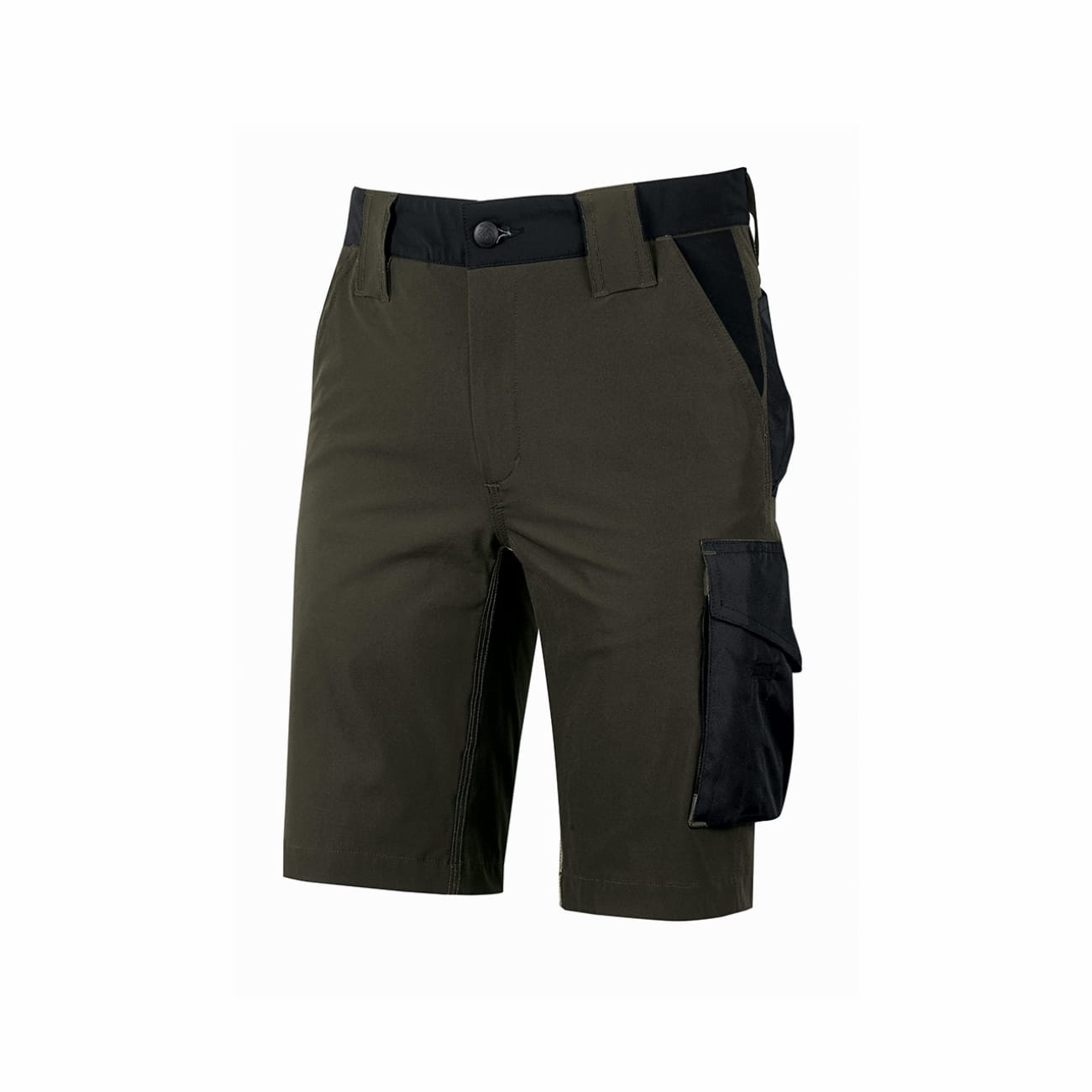 Stretch slim fit, water-repellent and breathable bermuda shorts MERCURY U-POWER