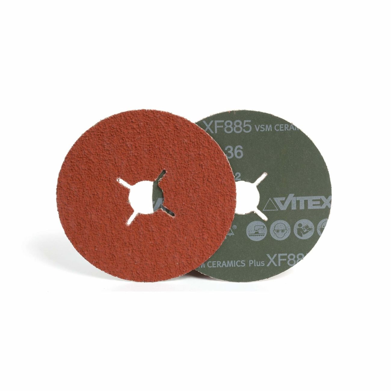 Discos abrasivos de fibra cer&#225;micos con aditivos VSM XF885