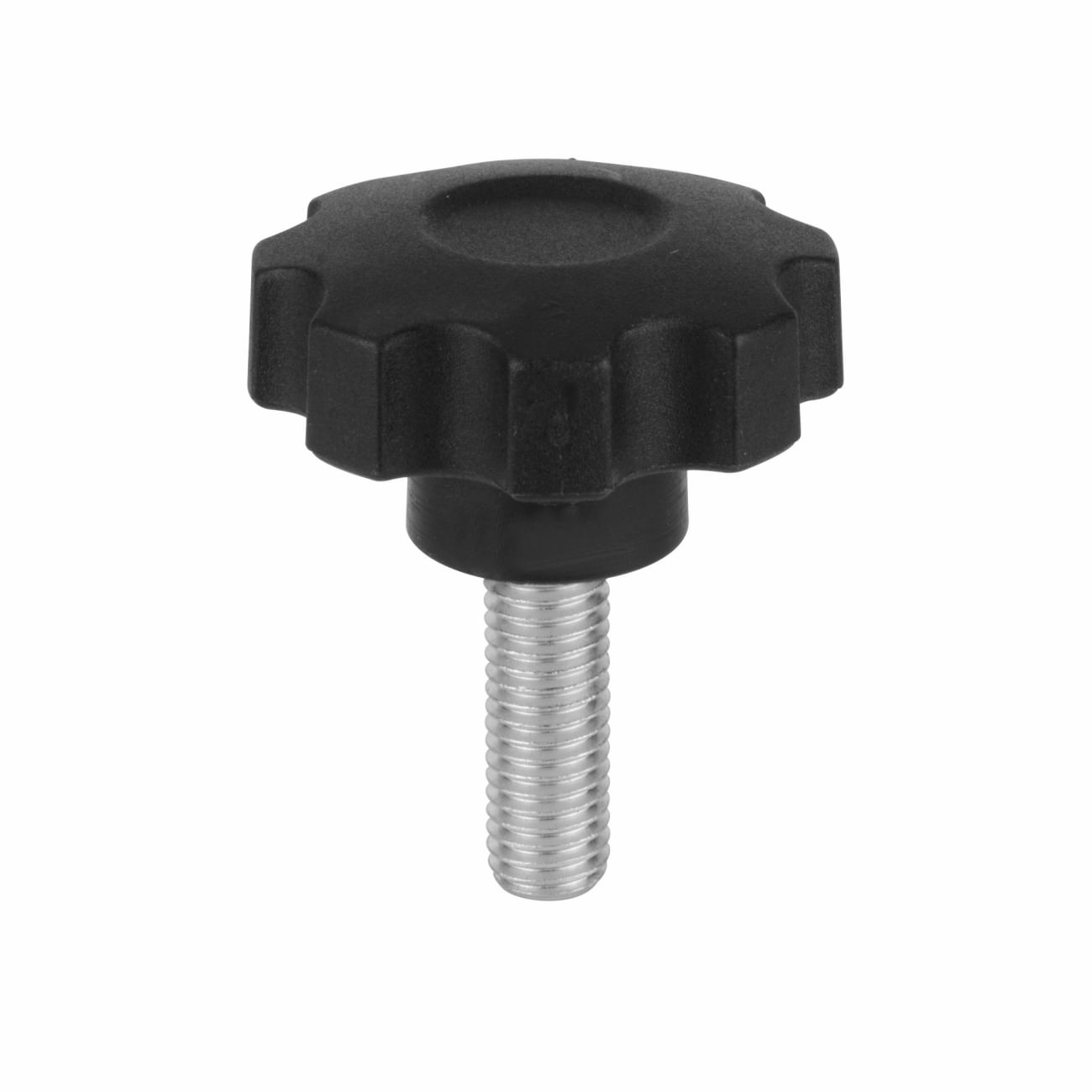 Lobe knobs 6 lobes in technopolymer male thread WRK