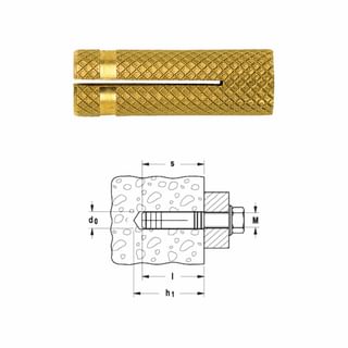 Tasselli in ottone PO FISCHER
