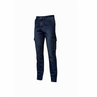 Sustainable stretch cargo jeans with large side pockets TOMMI U-POWER