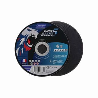 Flat cutting discs NORTON SUPER BLEUE 4