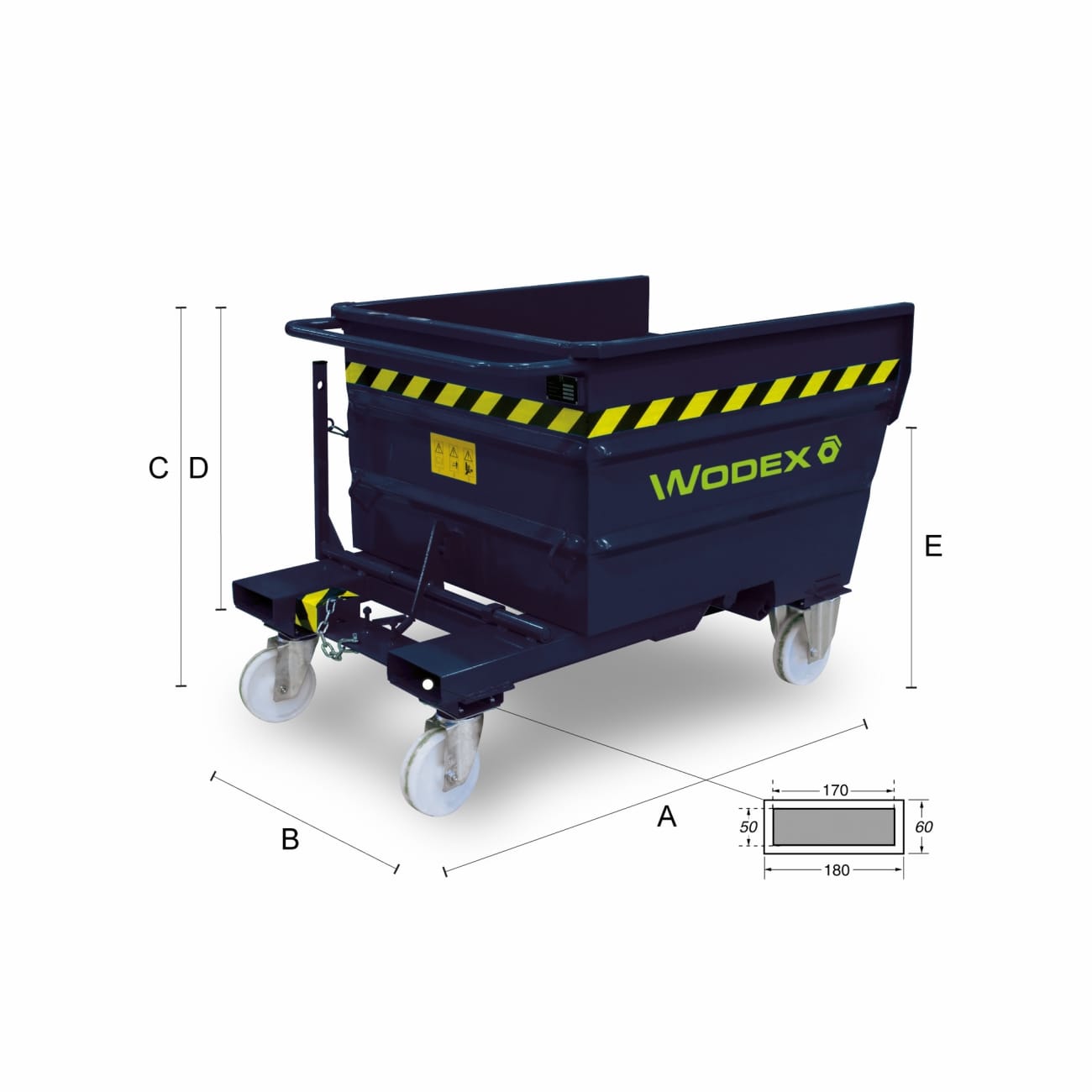 Kontenery samoczynnie odchylane na złom WODEX WX9900