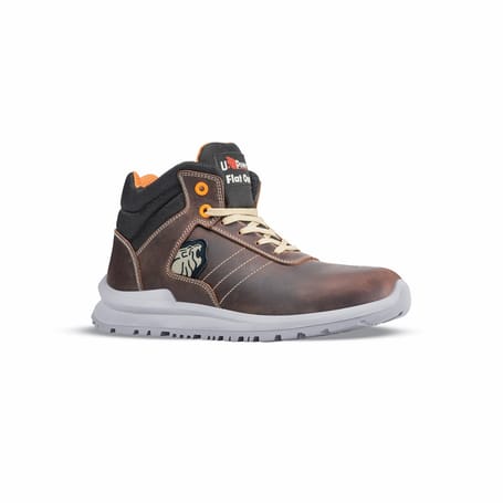 Zapato de seguridad alto S3 SRC en piel pull-up hidrófuga KEN s U-POWER
