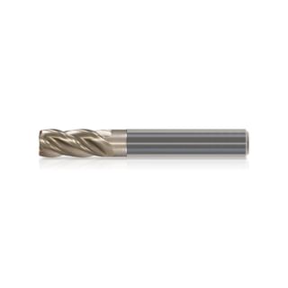 Fresa in metallo duro 3 - 20 mm 4 taglienti standard elica variabile 35°/38° spoglia 13° spigolo smussato UNIVERSAL KERFOLG