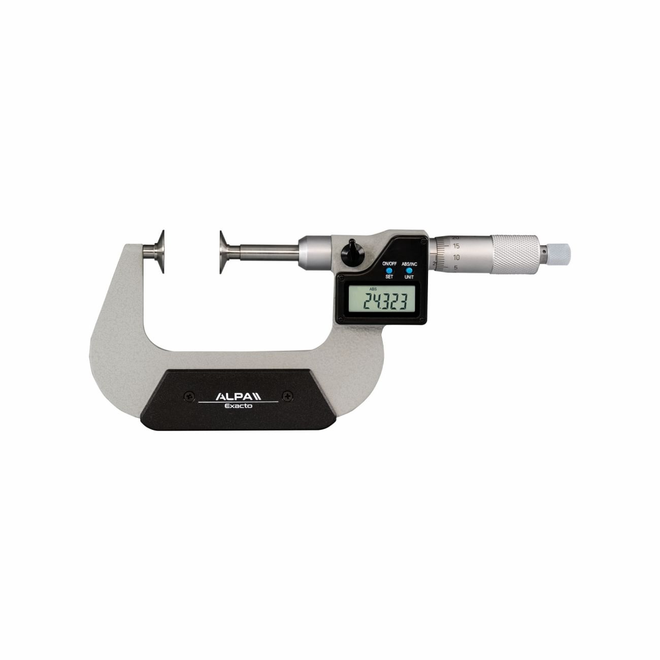 Digital micrometer IP65 with disk contacts ALPA BA050