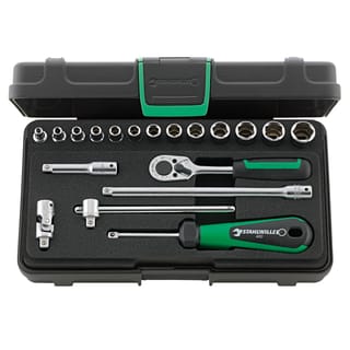 Hexagon socket wrench 1/4" 19 piece kit in ABS box 40/13/6 STAHLWILLE