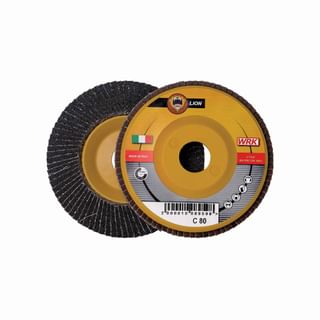 Dischi lamellari con supporto in plastica e tela abrasiva al carburo di silicio WRK LION PLASTICA