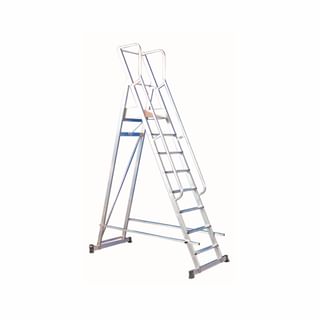 Escaleras con plataforma plegables