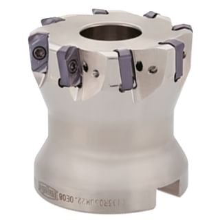 High feed end mills with double sided inserts bore coupling TUNGALOY DOFEEDMINI