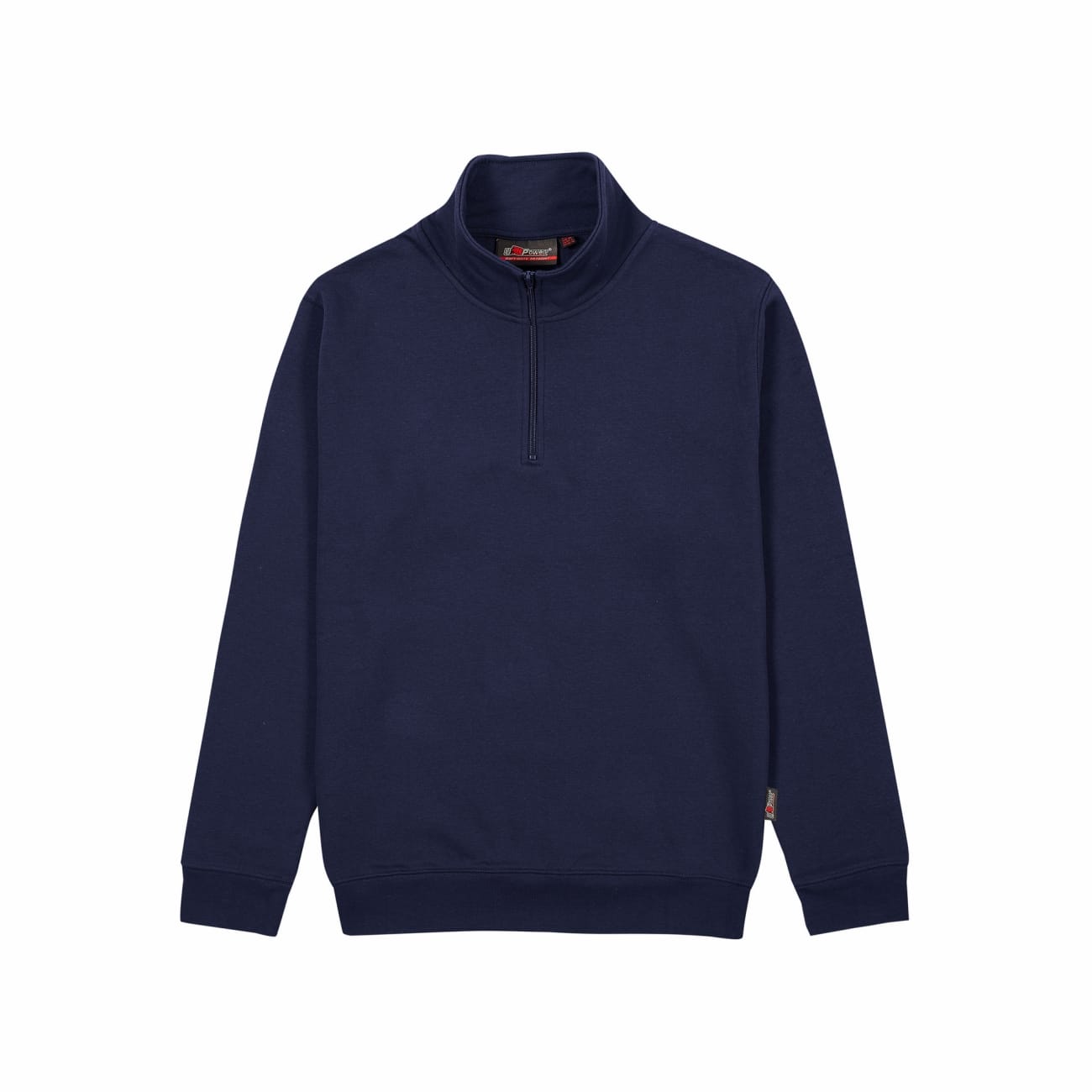 Arbeitssweatshirt mit halbem Reißverschluss aus genähter Polycotton TAUTRA U-POWER