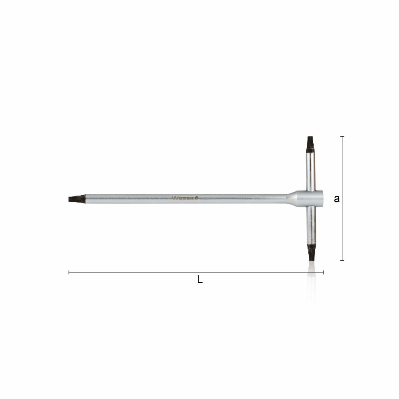 Chiave a T con asta fissa per vite con impronta Torx&#174; WX2927 WODEX