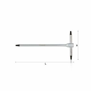 T-handle wrench with fixed shaft for Torx® screws WX2927 WODEX