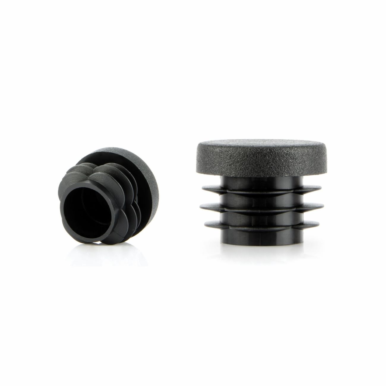 Hole cover plugs round shape in black polyethylene WRK