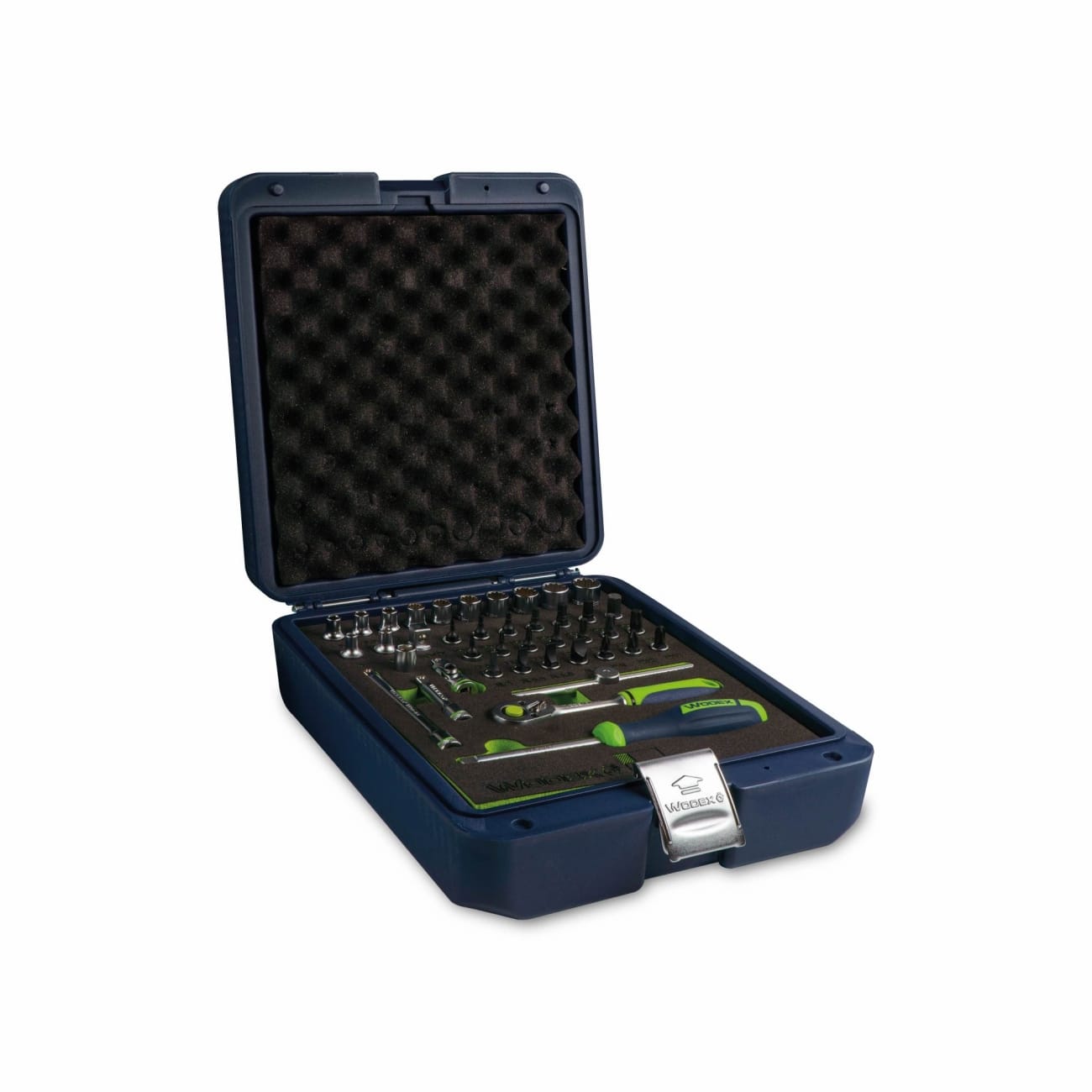 Zestaw kluczy nasadowych 1/4" 41 narzędzi w walizce PE-HD WX2080/SE41-PC WODEX