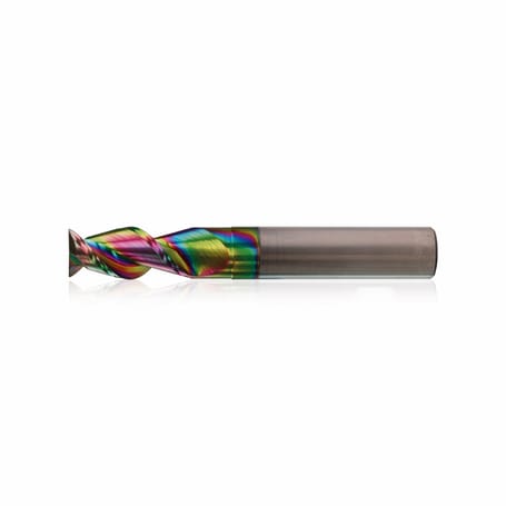 Fresa de metal duro 3 - 16 mm 2 hélices 44° rastrillo 20° filo cortante POWER KERFOLG