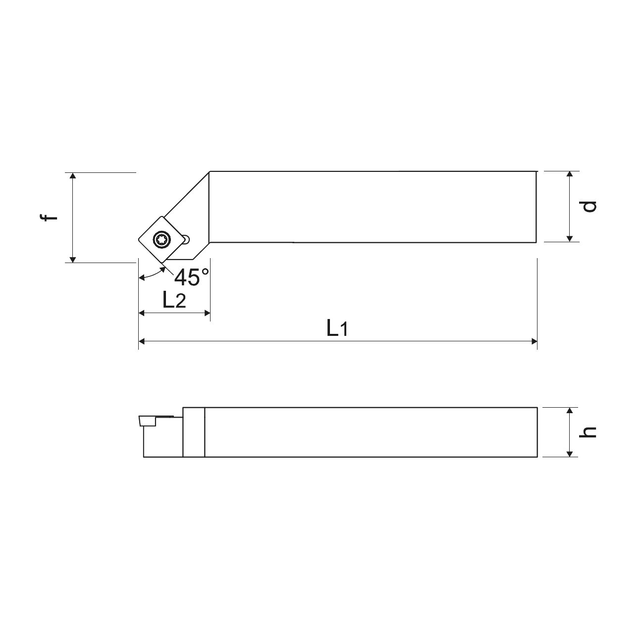 KERFOLG TURN, Drehwendeschneidplatten für die Außendrehbearbeitung mit Schmierung, für positive Wendeschneidplatten - Form S - SSSCR/L