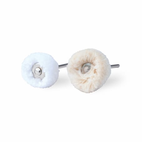Shank mounted soft cotton wheel buffs GESSWEIN