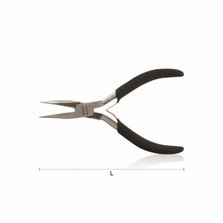Pliers with half-round long bent nose internally smooth WODEX WX3261