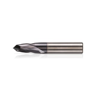 Hartmetallfräser 1 - 12 mm 2 Schneiden kurze Wendel rechts 30° Scheitel 90° STANDARD N KERFOLG