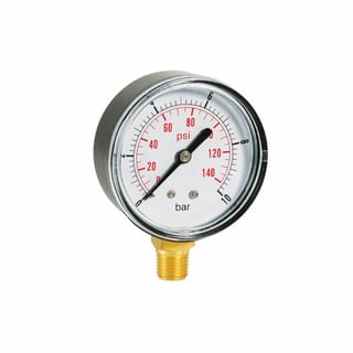 Trockenmanometer, ABS-Gehäuse, Radialanschluss