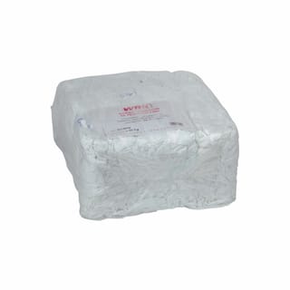 White fine fabric cleaning rags WRK